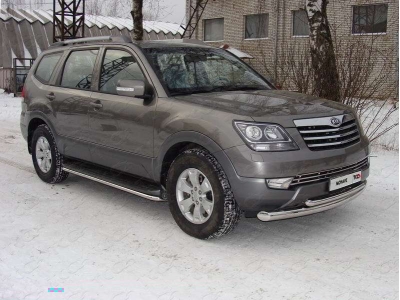 Накладка решётки радиатора 16 мм ТСС для Kia Mohave 2008-2016